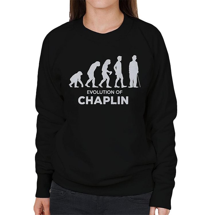 Evolution Of Chaplin Women's Sweatshirt