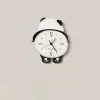 Rocking Panda Decorative Wall Clock 13.8 Inch Modern Wall Clock Large Night Light Wall Clock with Remote Control Battery Powered Large Clock Silent No Ticking
