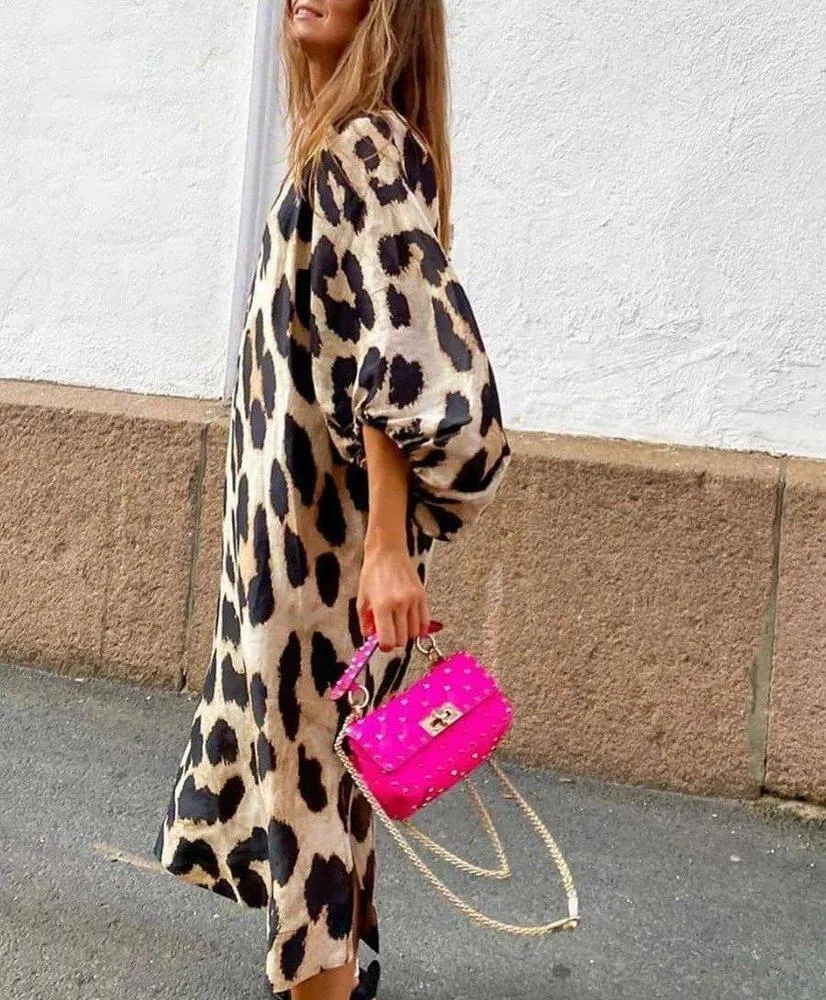 Wild Woman Leopard Print Dress--vocosishoes