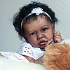 [Best Holiday Gift] 20" Della So Real Weighted African American Baby Toddler Doll Girl, Kids Play Gift - RBBI-Myrebornbabydoll&reg; Myrebornbabydoll&reg;