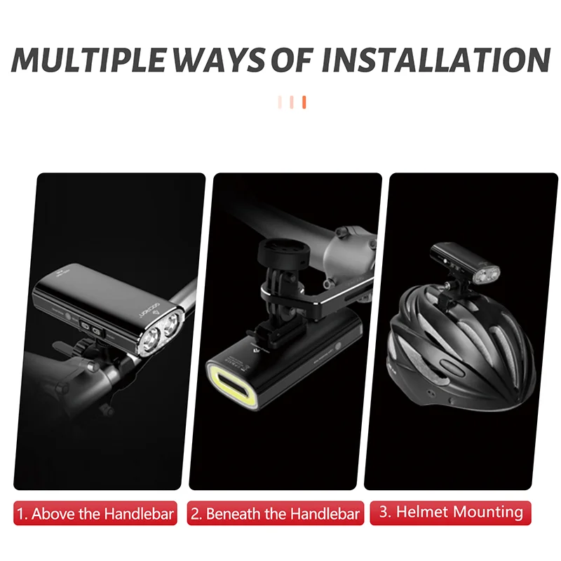 V20D-1700 Bicycle Road Front & Rear Light 2 In 1