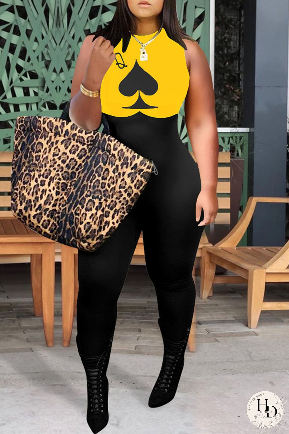 Red Fashion Casual Print Split Joint O Neck Skinny Jumpsuits