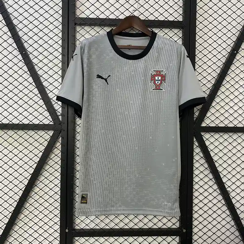 2025 Goalkeeper Portugal Grey Soccer Jersey