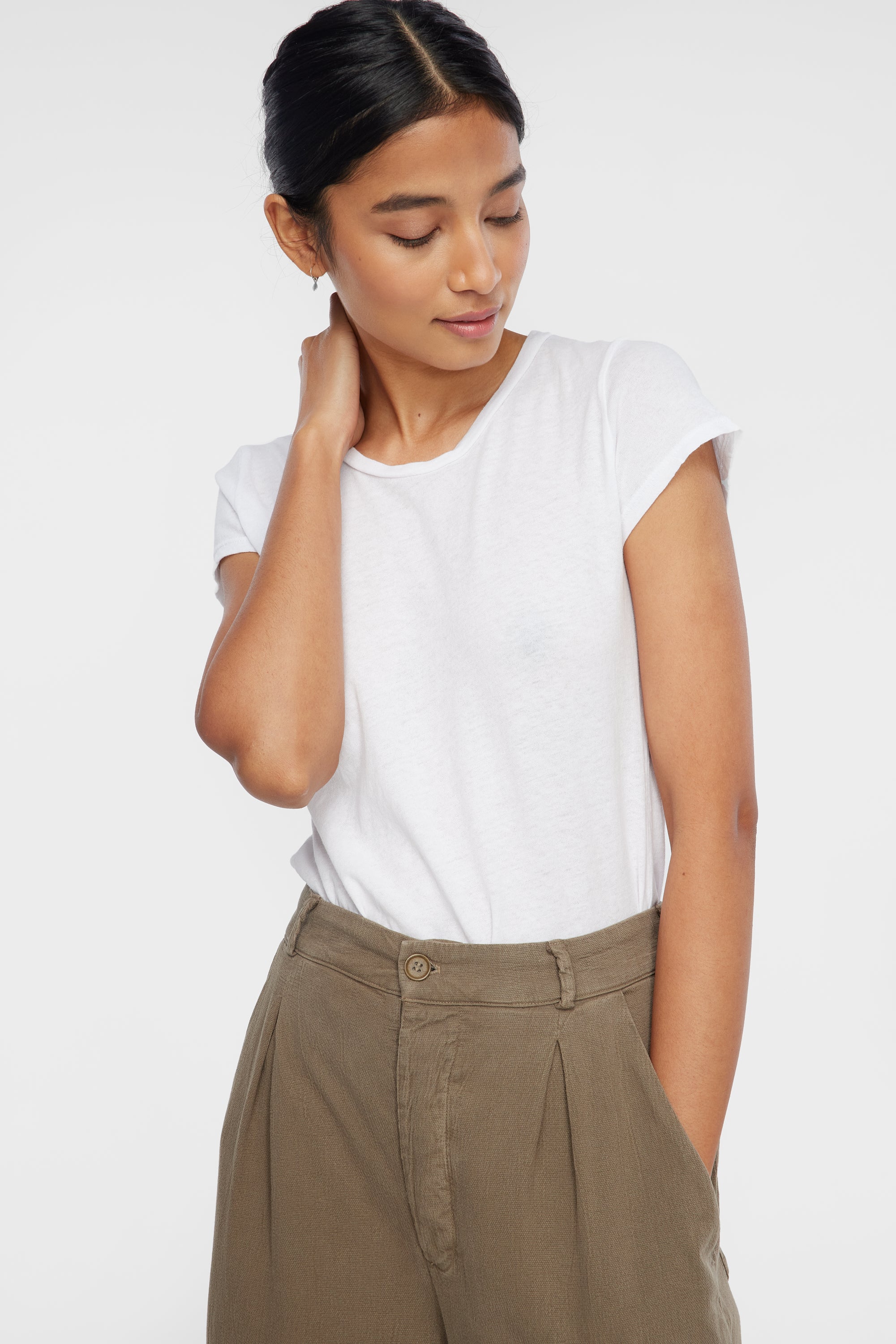 LACAUSAラカウサC/N Luxe Frank Tee｜レディース 