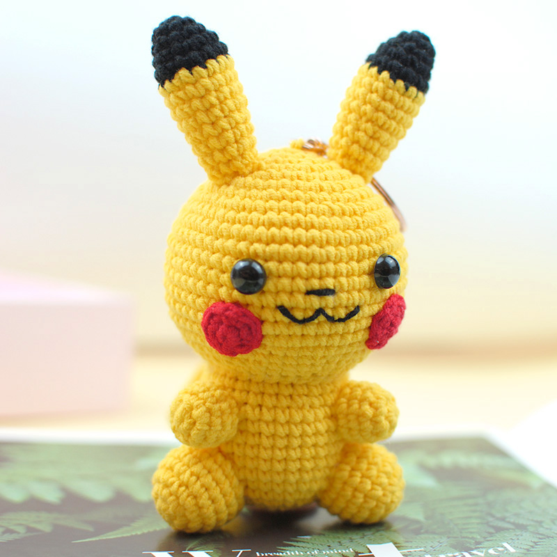 Pikachu Hand-Crocheted DIY Yarn Doll Kit - Accessory & Gift