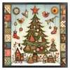 (Stamped/Counted) Christmas Tree And House-11CT Cross Stitch 50*50cm/19.69*19.69in