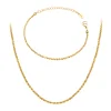 Starlight Minimalism Golden Necklace Bracelet
