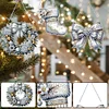 3Pcs DIY Christmas Diamond Painting Acrylic Hanging Pendant