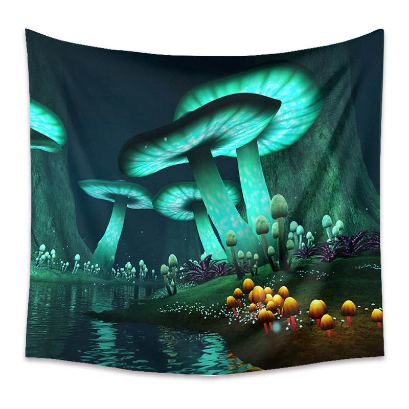 

Psychedelic Mushroom - Tapestry, 145*130cm, 501 Original