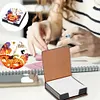 5D DIY Pu Diamant Kunst Notiz Box mit 160 Blatt Papier Memo Pad Halter (Sch&auml;del)