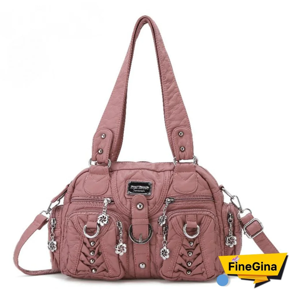 Retro Pure Color Tote Bag