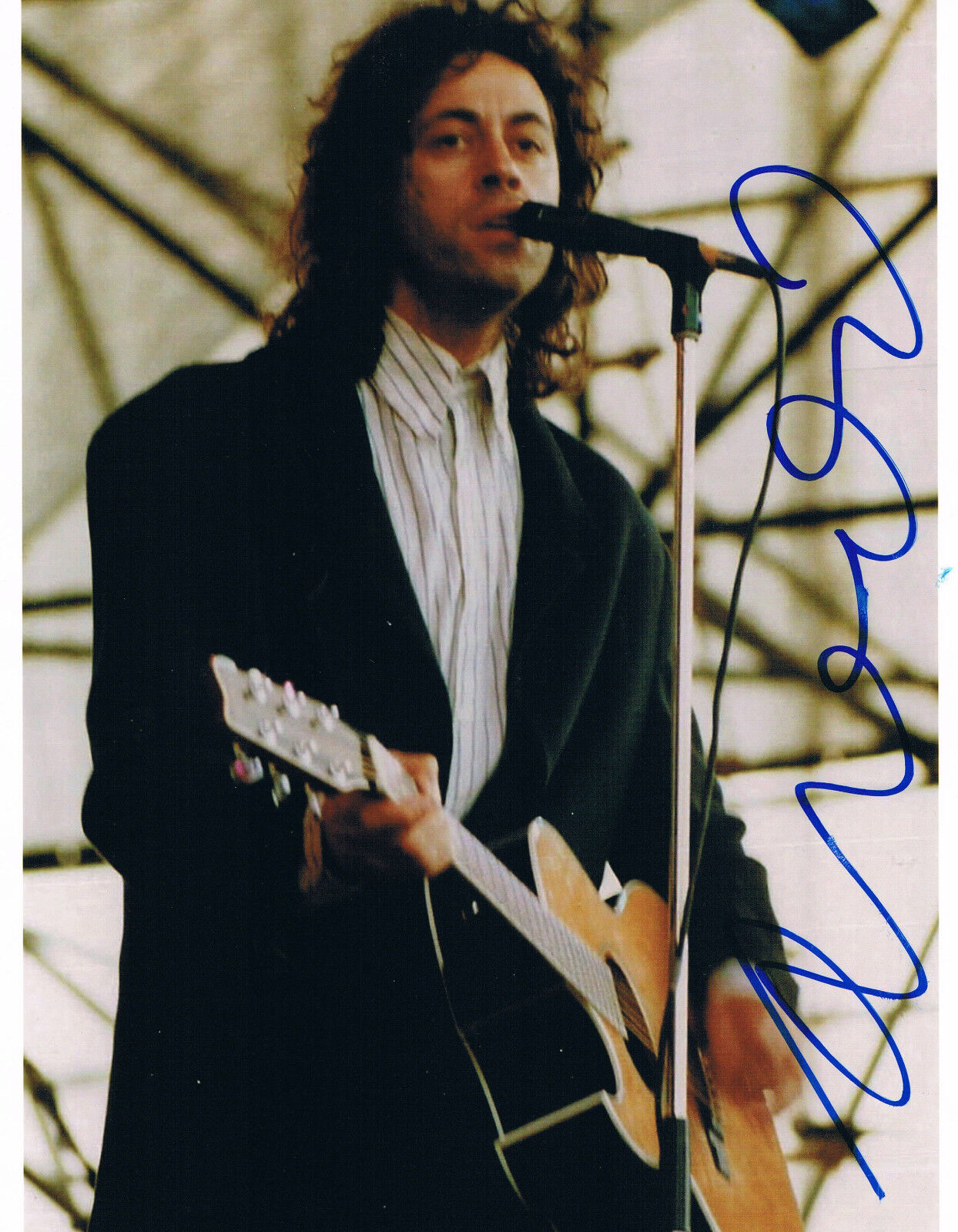 Bob Geldof genuine autograph Photo Poster painting 8x10