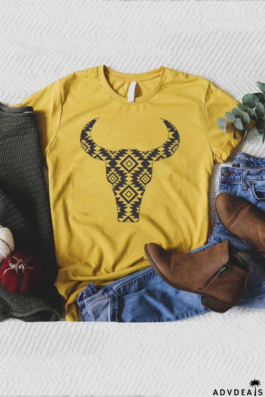 Aztec Buffalo Graphic Tee