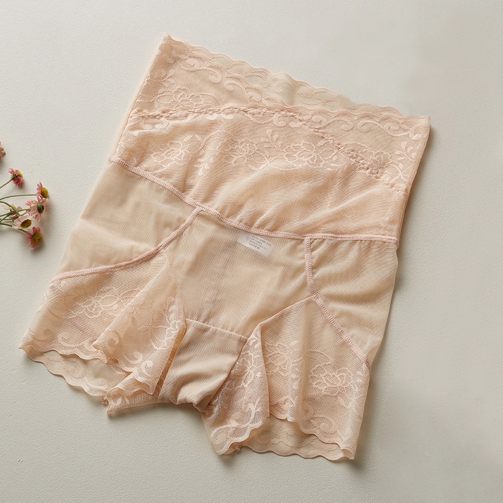 Silk Boyshorts Breathable Lace High Waist Seamless REAL SILK LIFE