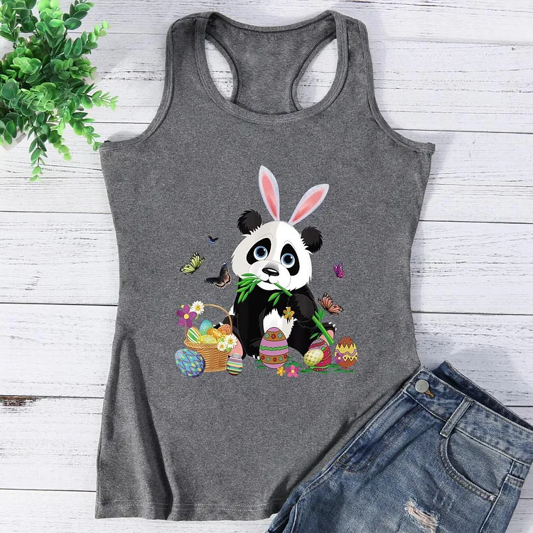 Panda Easter Vest Top-Annaletters