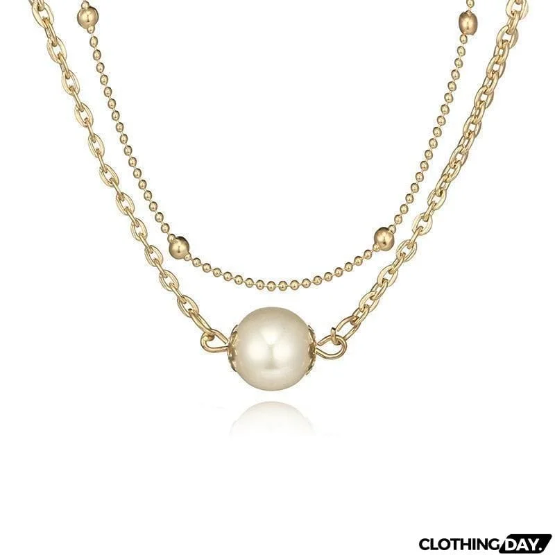 Layered Pearl Choker