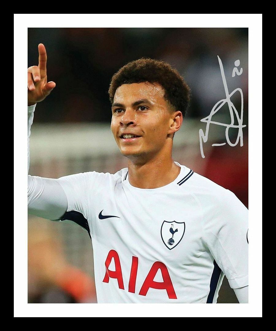 Dele Alli - Tottenham Hotspur Autograph Signed & Framed Photo Poster painting 1