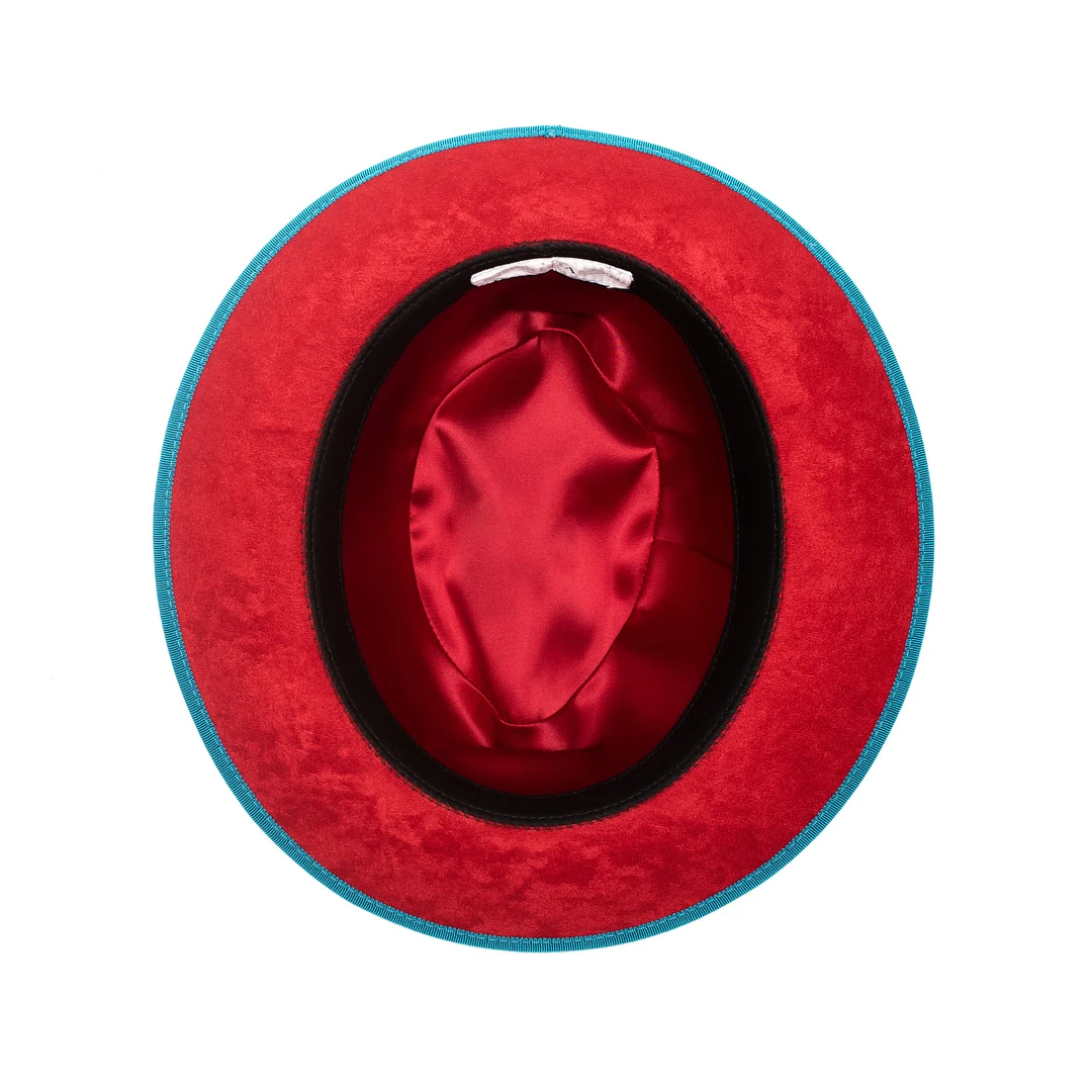 Classic Center-creased Fedora-King (Ocean Blue)