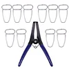 Spring Pliers with 10pcs Miter Clamps Kits Woodworking Tools for Frames Moldings