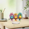 Double Sided Effect DIY Special Shaped Quirky Bird Desktop Diamond Art Kits