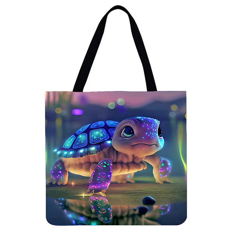 Cartoon Animal - Large Capacity Linen Tote Bag