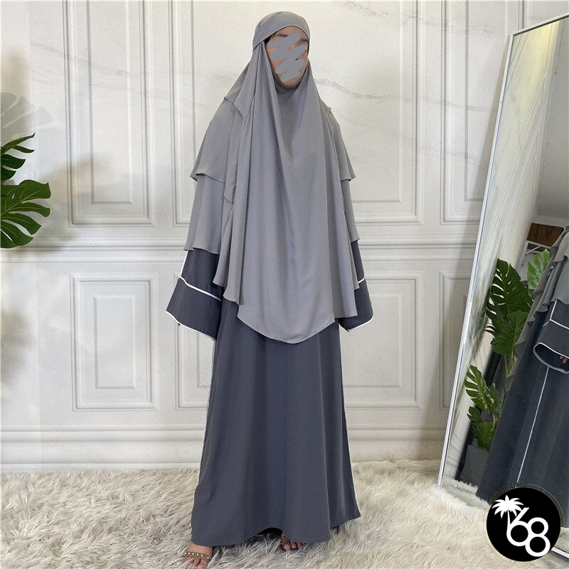 Women's Arabian Cotton Headwear Ruffle Pattern Elegant Hijabs | 168DEAL