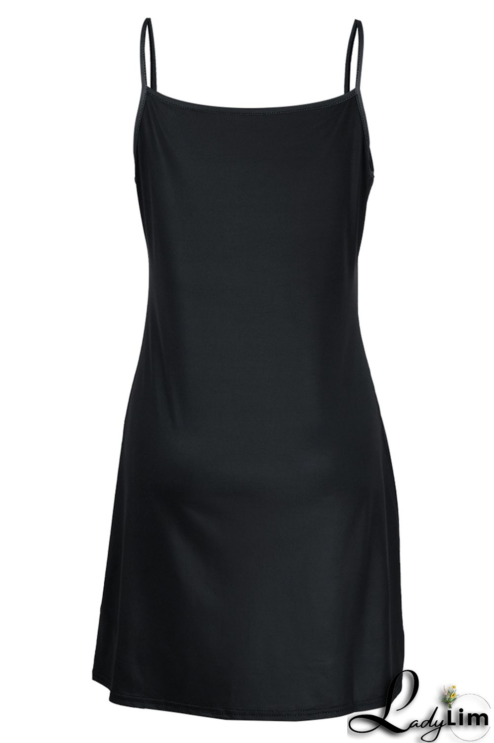 White Black Sexy Casual Print Backless V Neck Sling Dress