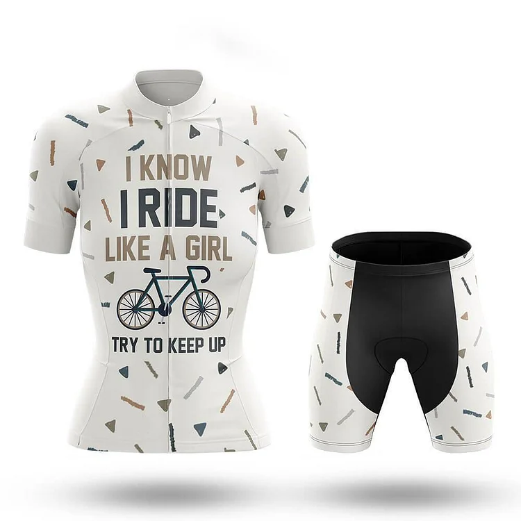 Like A Girl Women's Short Sleeve Cycling Kit