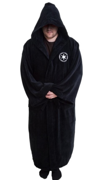 SW Darth Vader Galactic Empire Bathrobe Hooded Bath Robe Fleece