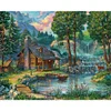 Diamond Painting -DIY Full Square Drill Forest Cabin