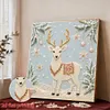 DIY Pearl Painting - Handmade Self - Adhesive Pearls - Christmas Reindeer