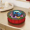 DIY Wooden Diamond Art Painting Storage Box Kit with Rotate Lid Diamond Art Painting Holder Box for Adults Beginners Home Office Decor