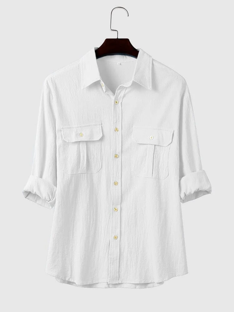 long sleeves shirt with two pockets