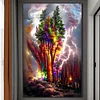 (50*80cm)Colorful Woods - Round AB Drill Diamond Painting