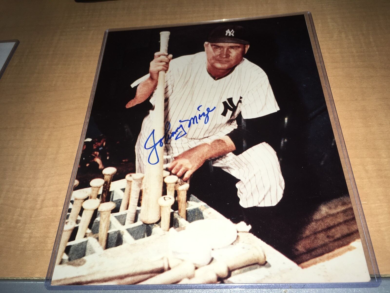 Johnny Mize New York Yankees HOF Signed 8 x 10