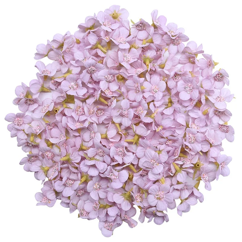 50Pcs 2cm Multicolor Daisy Flower Heads Mini Silk Artificial Flowers for Wreath Scrapbooking Home Wedding Decoration