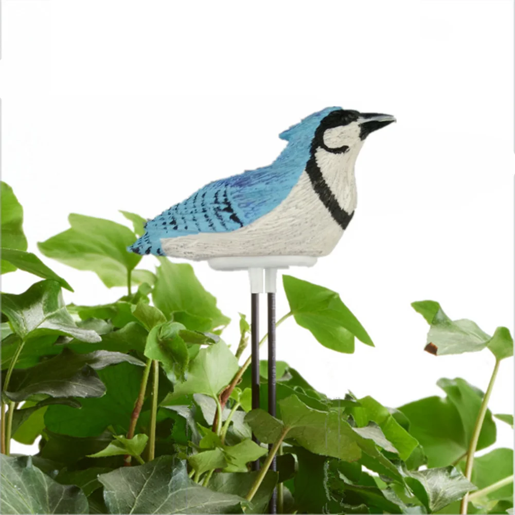 Soil Water Tester Bird Shape Flower Pot Moisture Sensor Farm Meter (Blue)