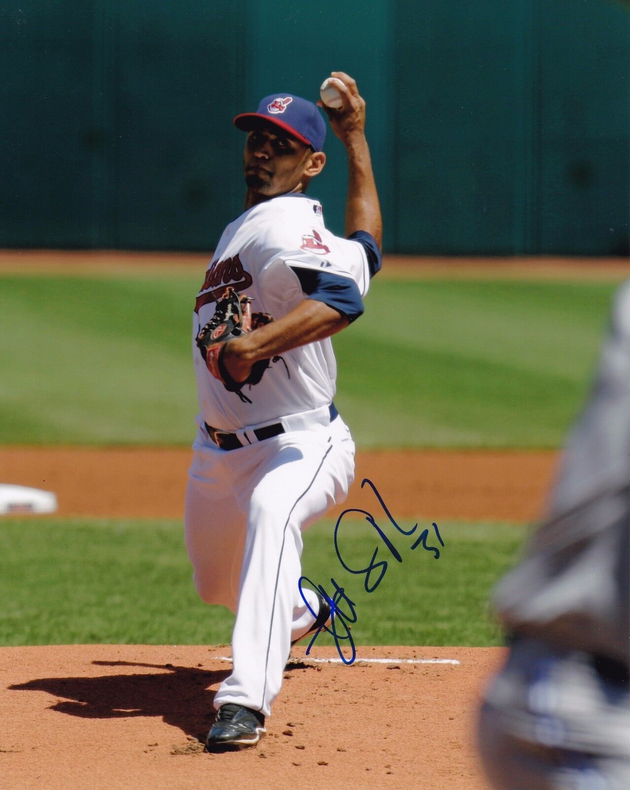Danny Salazar autographed 8x10 Cleveland Indians#S543