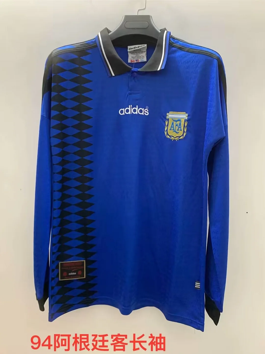 1994 Argentina Away Retro Long Sleeve Football T-Shirt Thai Quality