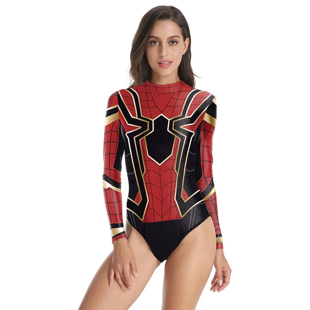 Women Spider-man Swimwear Jumpsuit