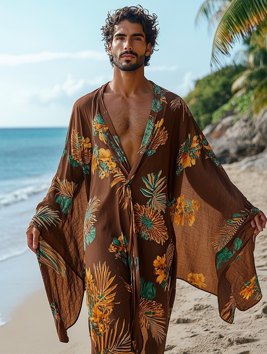 Loose and Comfortable Printed Kaftan