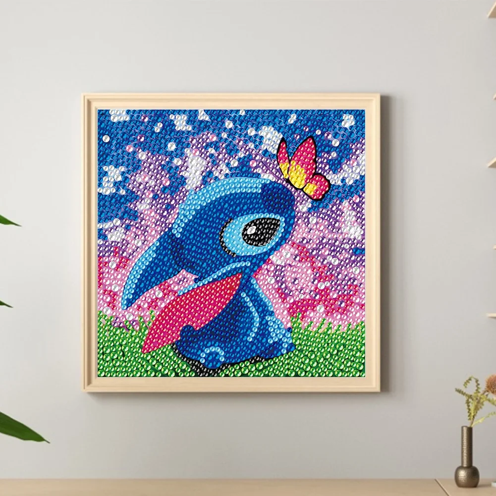 Diamond Painting - Full Crystal Rhinestone - Stitch(18*18cm)