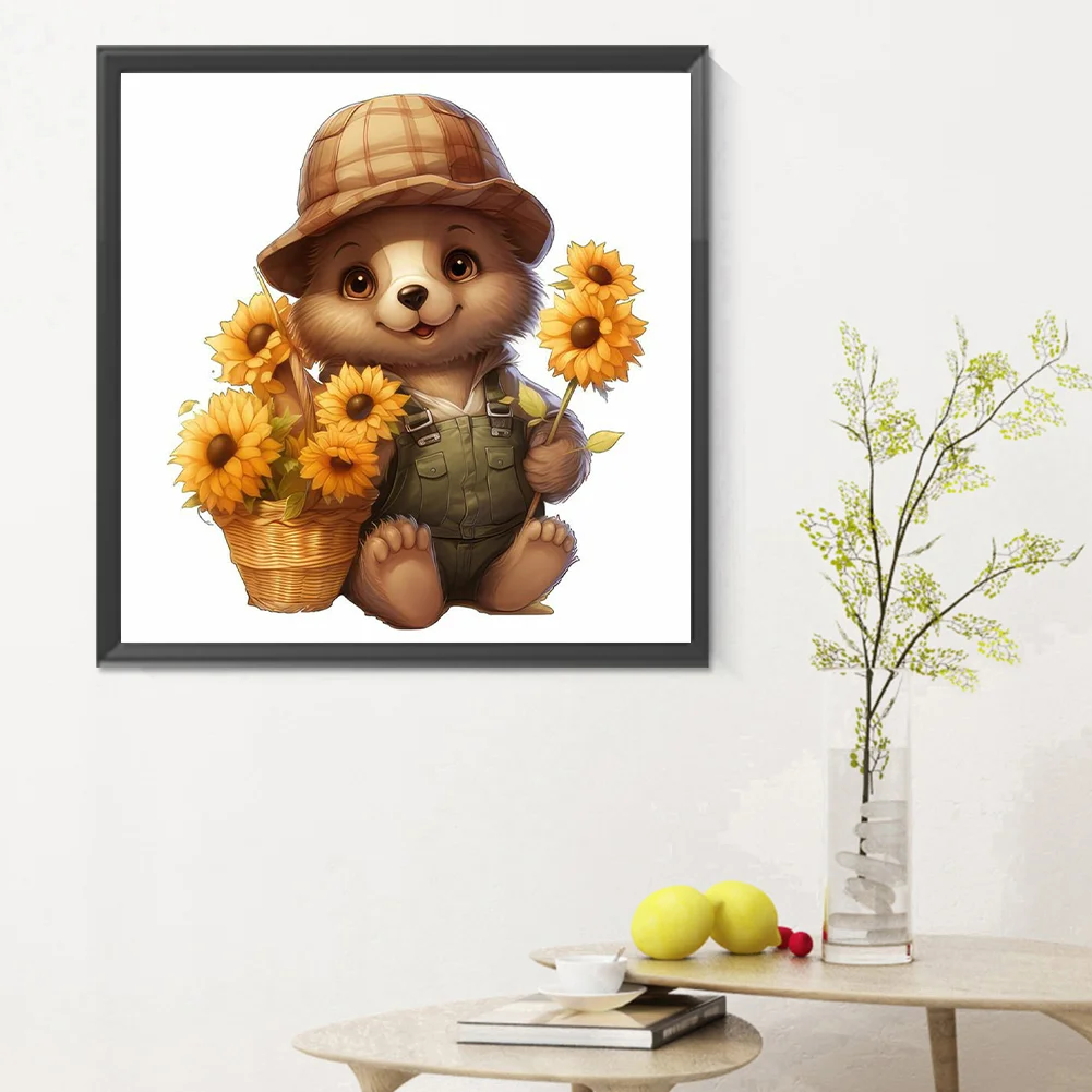 Full Round Diamond Painting 30*30cm - Bear