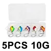 5Pcs Fishing Lures 6g 10g Rotating Metal Vib Vibration Bait Spinner Spoon Lure