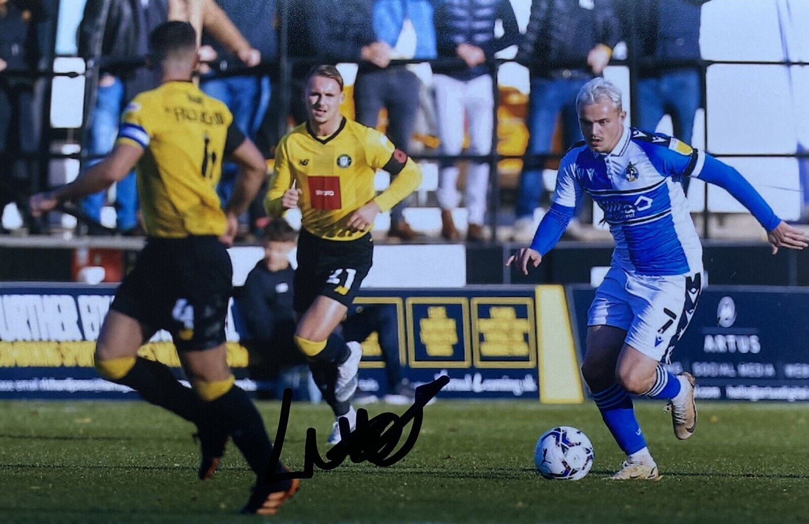 Luke Thomas Genuine Hand Signed Bristol Rovers 6X4 Photo Poster painting