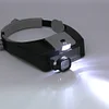 Hands Free Magnifier Adjustable Headband Lluminated Magnifier for Reading Repair