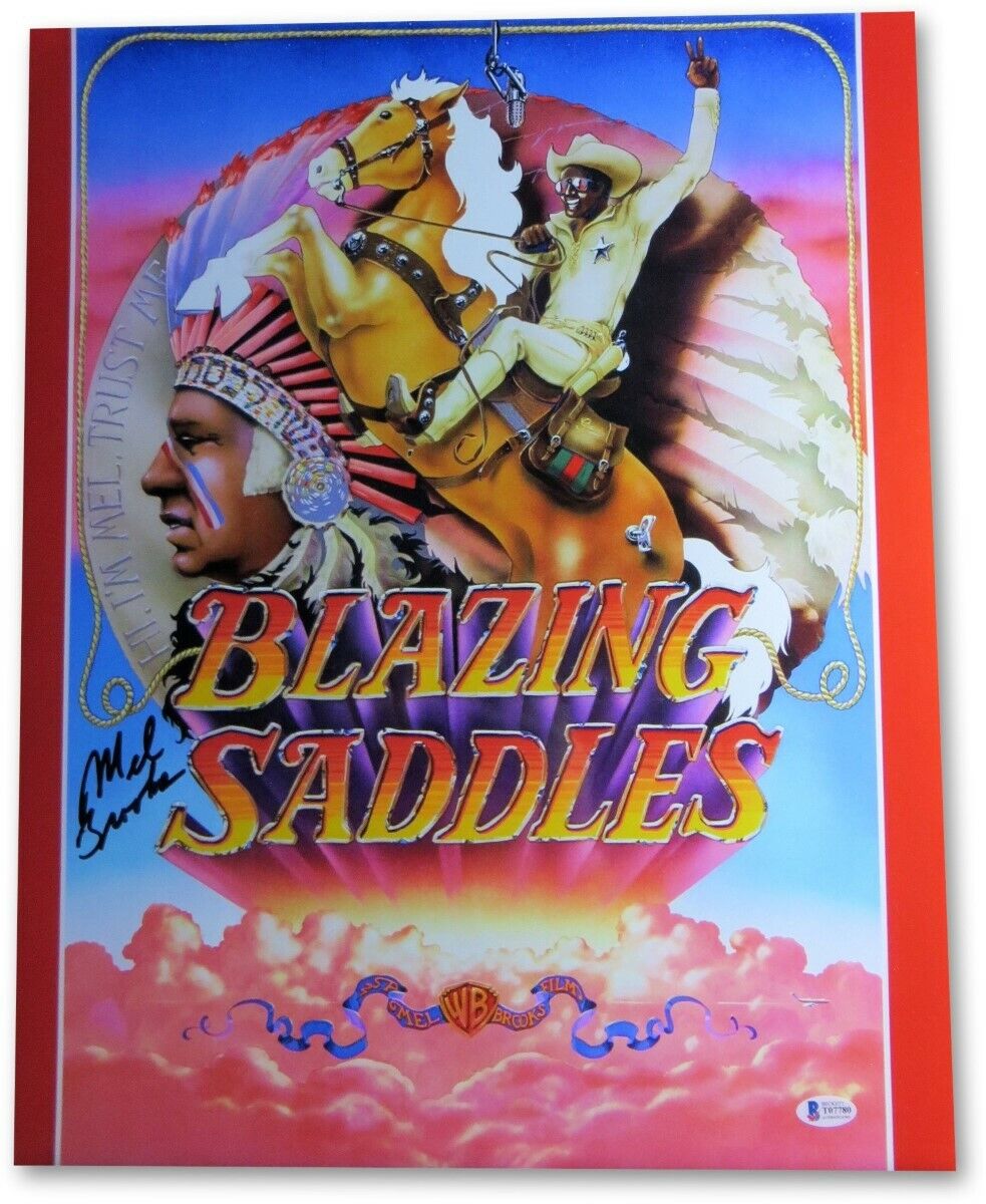 Mel Brooks Signed Autographed 16X20 Photo Poster painting Blazing Saddles Director BAS T07780