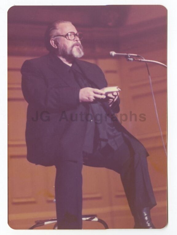 Orson Welles - Vintage Candid Photo Poster painting by Peter Warrack - Previously Unpublished