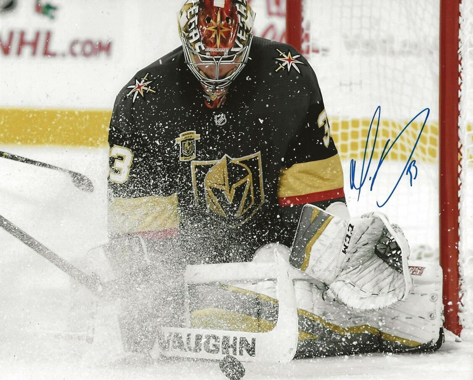 Maxime Lagace signed Las Vegas Golden Knights 8x10 Photo Poster painting autographed Max 8