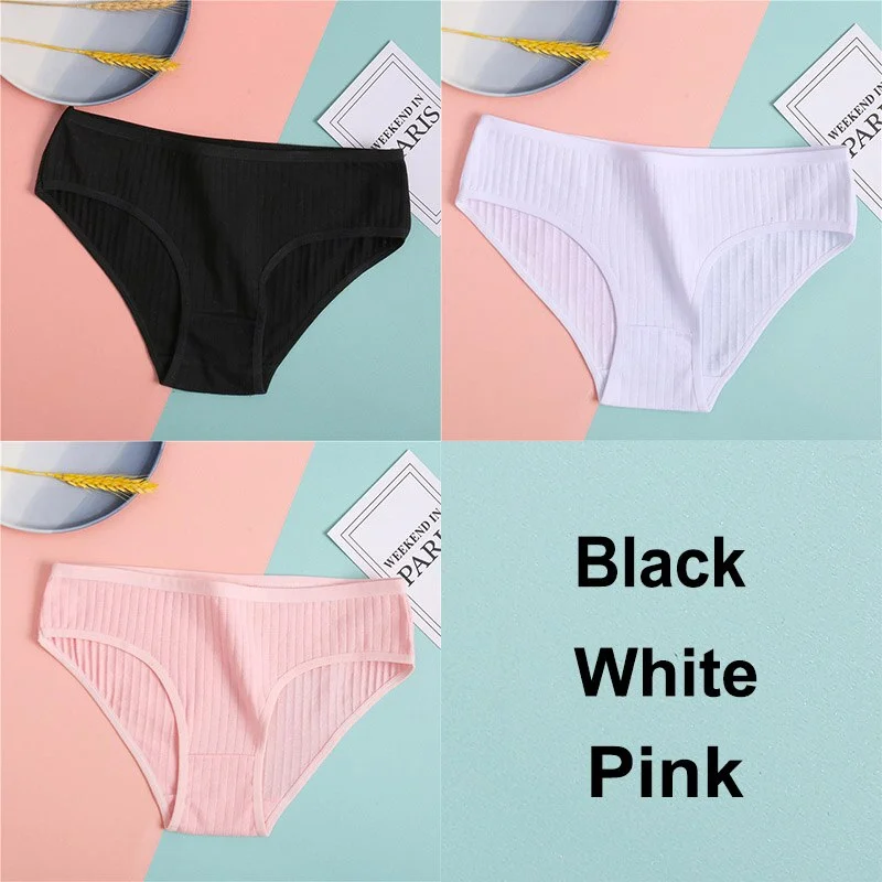 Billionm Cotton Panties Women's Underwear Casual Solid Color Panties for Women Intimate Lingerie Sexy Briefs Female Underpants M-XL